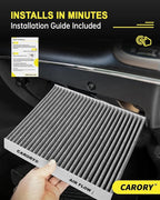 Cabin Air Filter w/Activated Carbon for Honda Accord 2003–2022, Civic 2006–2015, CR-V 2007–2016, Odyssey 2005–2017, Pilot 2009–2022, Ridgeline 2006–2025, Acura MDX 2007–2020 and More