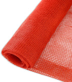 Sandbaggy Fire Resistant Debris & Safety Netting | Orange Construction HDPE Mesh (2, 4 ft x 150 ft)