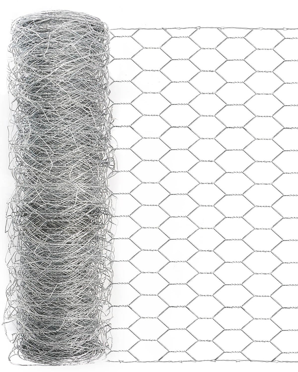 Garden Poultry Chicken Wire Netting - 24 '' × 50 ' Garden Fence Animal Barrier, Chicken Wire for Crafts, 1 inch Mesh Poultry Netting Fence, Pet/Rabbit/Chicken Wire Fencing