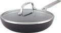 KitchenAid Hard Anodized Induction Nonstick Fry Pan/Skillet with Lid, 10 Inch, Matte Black