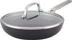 KitchenAid Hard Anodized Induction Nonstick Fry Pan/Skillet with Lid, 10 Inch, Matte Black