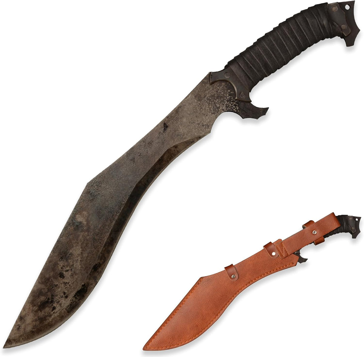 SV Handmade cast Manganese Steel Chopping Blade Sword, Full Tang, Outdoor, Hunting, Camping, Hiking, Survival, with Protective Cover, Multiple Styles to Choose from