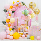 U+U Arch Backdrop Stand Set of 3, Gold Arch Stand for Wedding Birthday Party Bridal Baby Shower Balloon Arch Decoration (7.2FT, 6.6FT, 6FT)