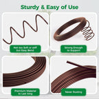 189FT Easy to Bend Bonsai Wire, Aluminum Bonsai Tree Wire in 5 Size -1mm,1.5mm,2mm,2.5mm,3mm with Cutter Set for Training Thin or Thick Branches