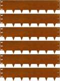 Cor-Ten Steel Landscape Edging 12 Inch,20Ft 6-Pack Rust-Resistant Metal Landscape Edging,Steel Edging for Landscaping,Yard,Garden,Lawn
