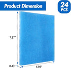 24 Pack Dryer Filter Replacement, Pre-Cut Portable Dryer Filters Compatible with FUNMAS Indoor Dryer Vent System MERV 7 Double Layer Filtration