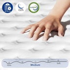 Twin Size Mattress in a Box 12 Inch Hybrid Mattress [Enhanced Stability], Medium Firm Feel with Memory Foam and Pocket Springs, Reinforced Edge Support