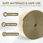 LukLoy 2" Wide 20ft Long Vinyl Straps for Patio Chairs Repair DIY + 20 Rivets, Replacement Straps for Lawn Chairs Patio Garden Balcony Outdoor Lounge Dining Furniture Repair, Driftwood
