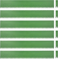 Landscape Edging Kit, Galvanized Steel Edging Landscape Lawn Edging Powder for Lawn Yard, Coated Bendable Metal Strips, No-Dig Hammer-in Edging Border w/Clips (6 INCH 6 PCS, Green)
