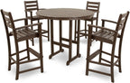 Trex Outdoor Furniture TXRBT248VL Monterey Bay Round Bar Table, 48-Inch, Vintage Lantern