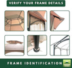 Garden Winds Durable 350 Replacement Canopy Top Compatible with Manhattan 10’ x 12’ Gazebo Model L-GZ1138PST - Beige