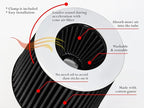 BLACK 6" 152 mm Inlet Truck Air Cone Replacement Performance Washable Clamp-On Dry Air Filter (8" Tall)
