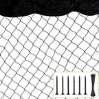100'x100' Bird Netting for Chicken Coop, Heavy Duty Nylon 1" Mesh Poultry Netting Chicken Nettings Roof Hawk, Aviary Nettings Deer Fence Garden Net for Fruits Trees Plant