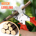 8" Professional Heavy Duty Anvil Pruning Shears with SK-5 Blades, Garden Shears for Dry Stems and Small Branches, Gardening Scissors, Clippers for Wood, Plastic, Rubber, Leather | LFXP1108