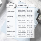 Kotton Culture 120"x98" 1 Pc Oversized King Duvet Cover Only 100% Egyptian Cotton - 600 TC Comforter Cover, Zipper Closure & Corner Ties - Fits Large King Inserts (Oversized King, Blue Sky)