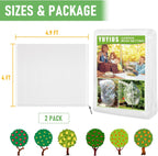Fruit Tree Netting, Blueberry Bush Netting Cover for Garden Protection, 2Pcs 4x4.9 FT Garden Plant Netting Pest Barrier for Raised Beds, Bug Mesh Net from Cicadas, Bird for Strawberry, Tomato