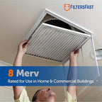 Filters Fast 28x30x1 Air Filter MERV 8, 1" AC Furnace Air Filters, Made in the USA, Actual Size: 27.5x29.5x0.75, 6 Pack