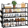 Shoe Rack 5 Tier Shoe Organizer Storage 20-25 Pairs Shoes Rack for Closet Shoes Rack Organizer Entryway Shoe Holder Space Saving Shoe Shelf Shoe Stand Large Tall Shoes Tower Garage Door