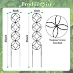 24Inch Outdoor Plant Trellis for Climbing Plants,Metal Garden Trellis for Potted Plants,Plant Stakes for Indoor Plants Accessories Hoya,Flower,Plant Support,Plant Gifts (24IN-Coin)