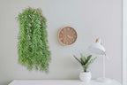 3 Fake Hanging Plants of Bamboo Stems with Roots, Faux Hanging Greenery Plastic Plants for Party Home Office Farmhouse Living Room Greenery Wall, Ceiling, Bathroom, Mantle, Spring Porch Decor