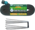 Hlinker 2026 Flat Soaker Hose 25 ft with Stake for Garden, Linkable Drip Hose Diy Automates Garden Irrigation System Saving 82% Water, Dual-layer Leak-free Design Water Hose with Holes