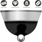 YARNOW Steel Garden Hoe Head Replacement for Weeding Digging Loosening Soil Heavy Duty Hand Hoe Garden Tool Accessory 9.25 X 5.90 X 4.33 Inch Without Handle