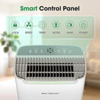 Dehumidifiers for Home with Drain Hose,75 OZ Water Tank, 4500 Sq.Ft 55 Pints Dehumidifiers for Basement, Bathroom, Bedroom, Three Modes, Smart Humidity Control, Dry Clothes, 24H Timer, White