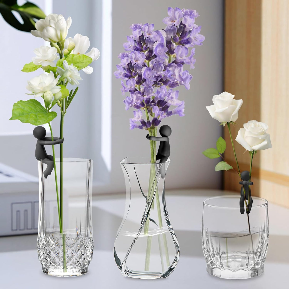 Plant Propagation Buddy, 3pcs Plant Cutting Holder, Plant Buddy Propagation Plant Support for Sprouts, Propagation Buddy for Indoor Gardens Or for Stems, Shoots and Cuttings