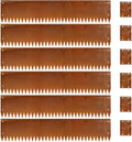 Cor Ten Steel Garden Metal Landscape Edging 40 inch with Top Bending Protection Pre-Rusted Cor Ten Steel Garden Edging 6 Pack Edge for Lawn Yard (10 inch-180 Degree Bend, Rusted)