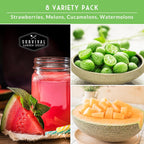 Fruit Seeds for Planting - 8 Variety Pack | Watermelon, Cantaloupe, Melon, Strawberry, Cucamelon for Home Vegetable Gardens - Non-GMO Heirloom Fruits - Survival Garden Seeds