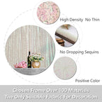 JYFLZQ White Iridescent Sequin Backdrop Curtains 10ft x 10ft 1 Panel Glitter Photo Booth Backdrops Sparkly Photography Background Drapes for Parties Wedding Bridal Showers…