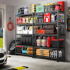 TigerParty 2020LBS Garage Shelving Units, 5-Tier Storage Shelves Heavy Duty, Adjustable Metal Organizer Utility Rack for Kitchen, Closet, Warehouse, Pantry, 72" H x 35.55" W x 16" D