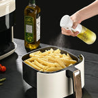 Oil Sprayer for Cooking, Olive Oil Sprayer Mister, 200ml Glass Olive Oil Spray Bottle, Kitchen Gadgets Accessories for Air Fryer, Patented Technology, Widely Used for Salad Making Baking Frying BBQ