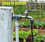 1/2 Inch Drip Irrigation Tubing Faucet Adapter 6 Pack, 3/4" to 1/2" Irrigation System Hose Adapter, 3/4 Inch Faucet Connector Garden Hose Adapter