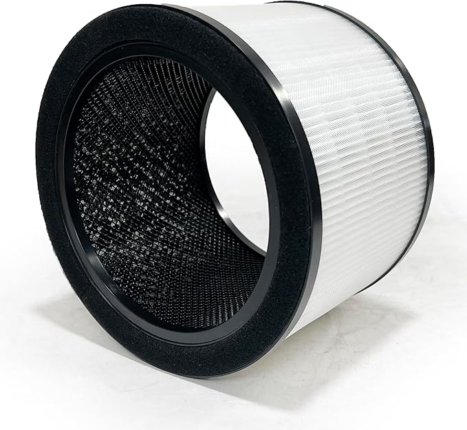 Nispira H7121101 3-In-1 True HEPA Filter Replacement Compatible with Govee Air Purifier H7121 | Removes Smoke, Chemical VOCs, Odor | 1 Pack