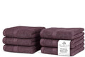 100% Cotton Wash Cloth for face & Body Set of 6, (12 x 12 inches) Sustainable, Soft, Highly Absorbent, Combed Cotton Wash Cloths Pack of 6 for Hotels, Spa, Bathroom, Dorm, Burgandy