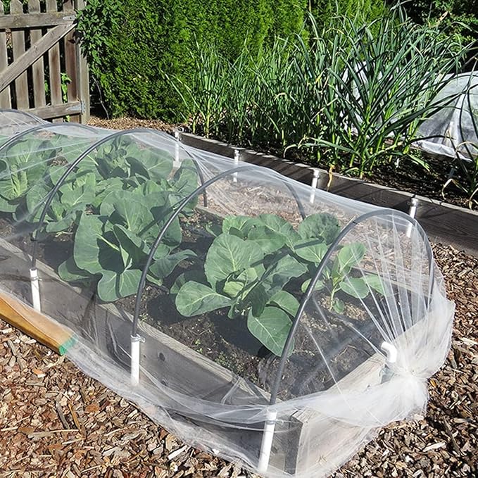 Fine Mesh Garden Netting for Protection, 8'x24' Vegetable Crop Covers Netting for Protect Fruits, Plants, Flowers, Greenhouse Cover Net, Patio Gazebo Screen Barrier
