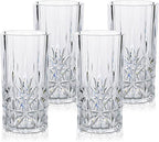 BELLAFORTE Shatterproof Tritan Plastic Tall Tumbler, Set of 4, 18oz - Myrtle Beach Drinking Glasses - Unbreakable Drinking Glasses for Parties - BPA Free - Clear