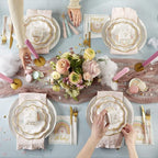 Kate Aspen Boho Rainbow Baby Shower Decorations, One Size, 62 Pc Party Tableware Kit