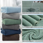 4 Piece Bath Towel Set 35"x70"Oversized Bath Towel for Bathroom Ultra Soft Fluffy Extra Large Bath Sheet Luxury Premium Bathroom Towel Highly Absorbent Quick Dry Shower Towel for Hotel Spa,Green