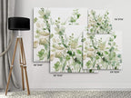 Wexford Home Sage Garden II-Canvas Prints Wrapped Gallery Wall Art | Stretched and Framed Ready to Hang 16X16 Multicolor