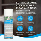Kinzua Environmental Bug Foggers for Home Indoor & Outdoor Use, Insect Fogger, All Mosquito, Cockroach, Ant, Spider & More, Non-Staining, Water-Base Formula, 6 oz, Pack of 3