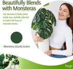 Stackable Monstera Plant Support Stakes, Climbing Plants Support Structures for Indoor & Outdoor Use, Garden Accessories, Alternative to Moss Pole - Monstera Green, 5 Pack, 17" L