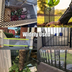 15.7IN x 16.4FT Plastic Chicken Wire Mesh Fence Roll, GENNIZZ Rigid Plastic Fencing & Netting for Garden, Poultry, Dog Cat Barrier (0.4m x 5m)