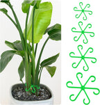 Plant Stem Support Set, 8Pcs 4 Sizes Plant Trellis Rings for Climbing Plants Indoor, Support Holder Ring for Different Growth Stages, Climbing Houseplant Trellis for Potted (Green)