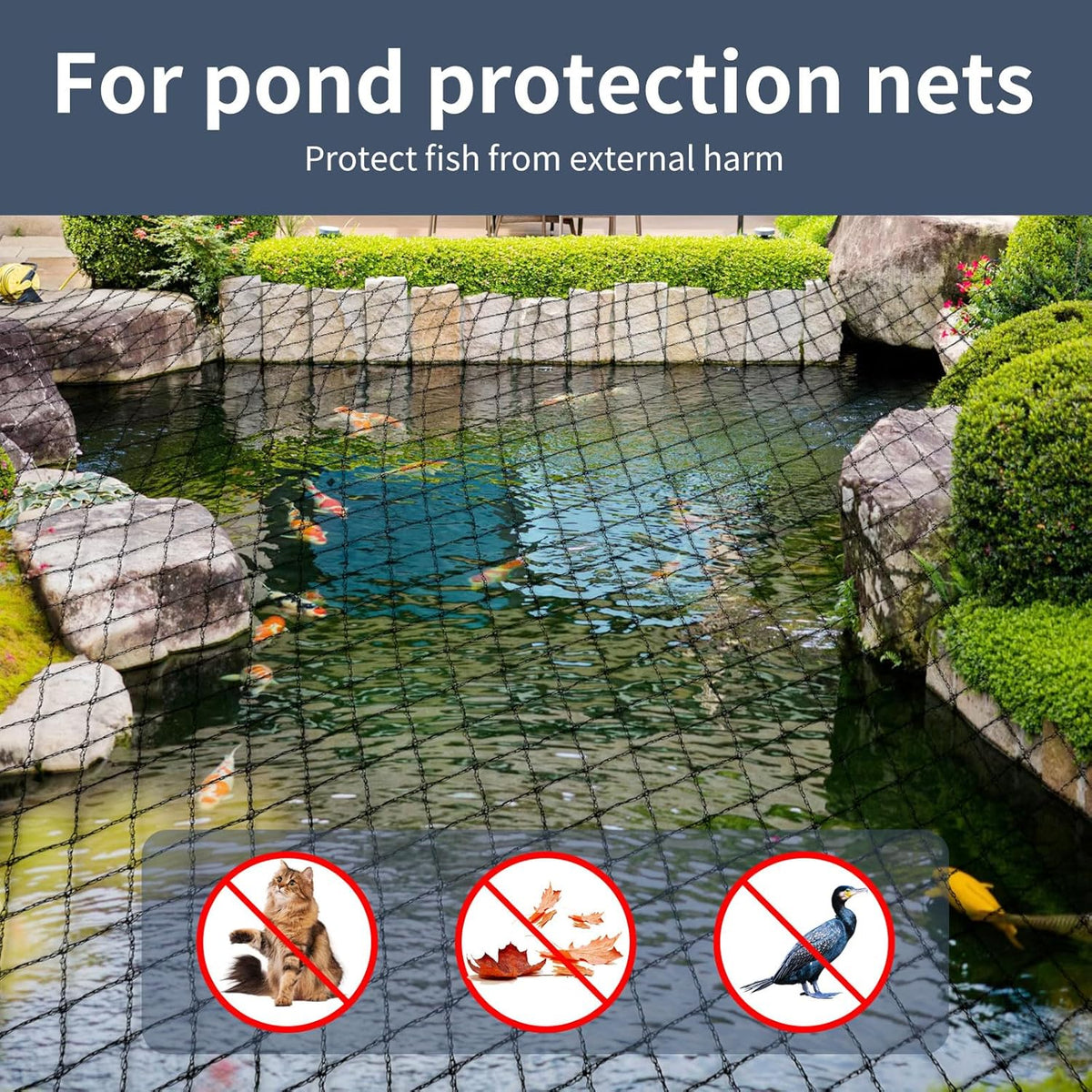 Garden Netting,7.5ft x 65ft Black Bird Netting Heavy Duty,Rabbit,Squirrels,Anti Birds,Larger Bees,Deer,Chicken,Cardinals，Animal Fencing for Fruit Tree & Vegetable Garden