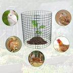 12 Packs 14'' Dia x 14'' H Plant Wire cage 24 Pcs Metal Plant Protection Mesh Plant Cages Bunny Barricades Plant Protection Wire Cage for Flowers Vegetables Protection from Animals