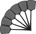 6-Pack Heavy Duty Long Handle Fly Swatter, Fly Swatter for Indoors, Black