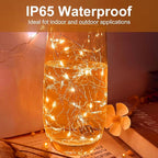Orange Led Fairy Lights Battery Operated for Halloween, 12 Pack LED Mini String Lights, 7FT 20LED Silver Wire Firefly Starry Moon Light for DIY Fairy String Light Indoor for Halloween Party Decor
