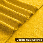 Ultra Soft Bath Towel Set of 4, Extra Large Textured Microfiber Luxury Towels 35x70 in, Quick Dry, Highly Absorbent, Fluffy, Oversized, for Bathroom Shower Pool Hotel Beach